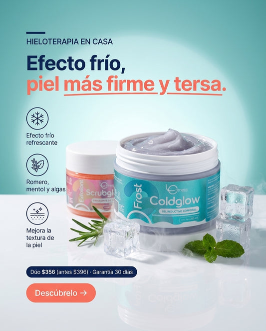 Dúo Glow — efecto frío para una piel firme y tersa