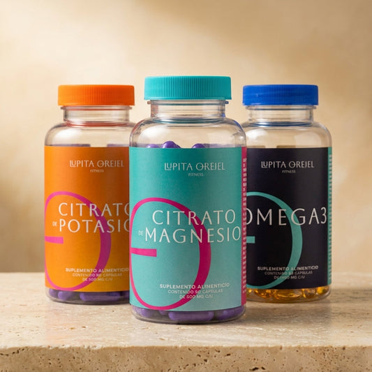 Kit Esencial LO Fitness — Citrato de Magnesio, Citrato de Potasio y Omega 3 en cápsula